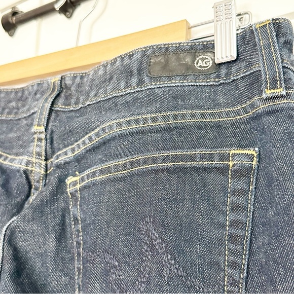AG Adriano Goldschmied the club flare jeans 30 10 low rise Y2K dark wash 2000’s - Picture 5 of 12